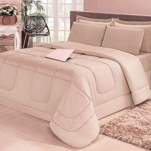 Kit Jogo de Cama Casal Queen + Jogo de lençol 5 peças Aconchego Dupla Face Casen Menor preço em Kit Jogo de Cama Casal Queen + Jogo de lençol 5 peças Aconchego Dupla Face Casen