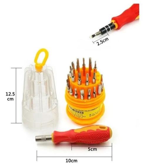 Kit Jogo De Chave De Precisão, 31 Peças em 1 estojo Menor preço em Kit Jogo De Chave De Precisão, 31 Peças em 1 estojo