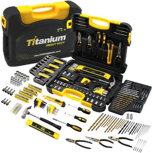 Kit Jogo De Ferramentas 300 Peças Multiuso com Maleta Titanium Menor preço em Kit Jogo De Ferramentas 300 Peças Multiuso com Maleta Titanium