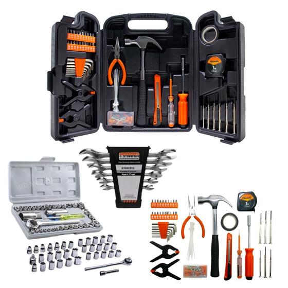 Kit Jogo De Ferramentas Sparta 175 Pcs C/ Soquetes E Chaves Imagem de Kit Jogo De Ferramentas Sparta 175 Pcs C/ Soquetes E Chaves