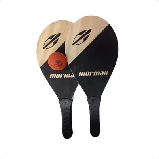 Imagem de Kit Jogo de Frescobol Mormaii Bel Praia Raquetes Bolinha Sports Borracha Bolsa Beach Tênis  - 481800