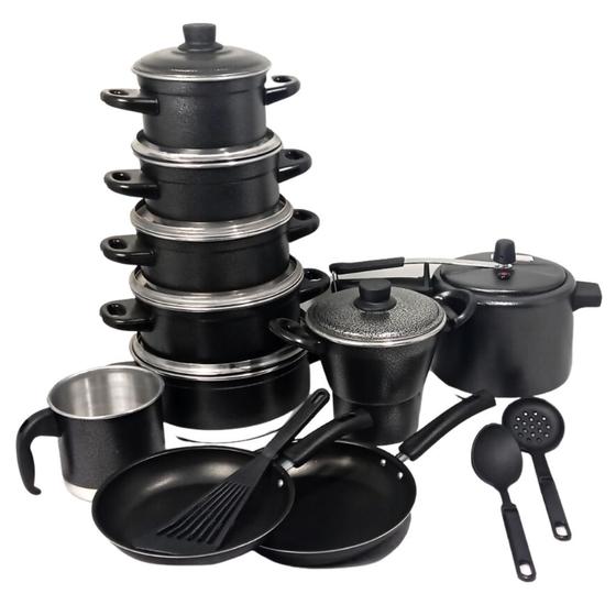 Kit Jogo de Panelas maçãSTORE 13 Peças Valência Craqueada Menor preço em Kit Jogo de Panelas maçãSTORE 13 Peças Valência Craqueada