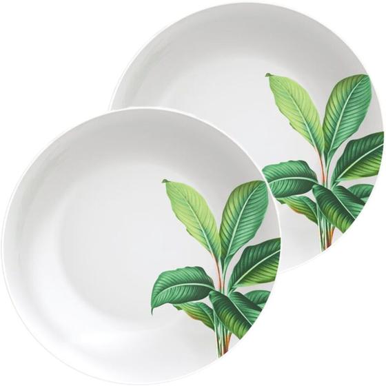 Imagem de Kit Jogo De Pratos Fundo Sopa 12Pçs 12 Pessoas Graziela 21cm