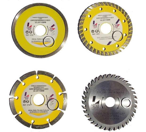 Kit Jogo Disco Diamantado + Serra Circular P/ Makita 4 Peças Menor preço em Kit Jogo Disco Diamantado + Serra Circular P/ Makita 4 Peças