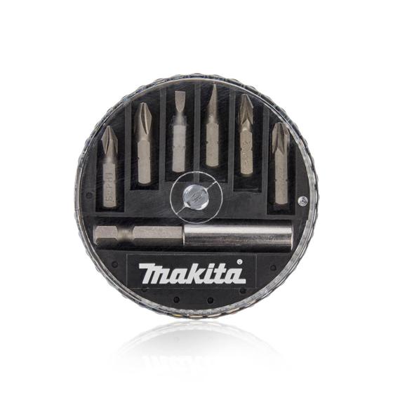 Imagem de Kit Jogo Estojo de Bits de 25 Mm Com Encaixe de 1/4" Pol Para Parafusadeira Com 7 Peças D-73271 Makita