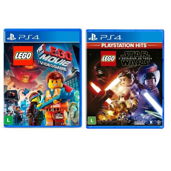 Imagem de Kit Jogo Lego Star Wars e The lego Movie videogame  PS4