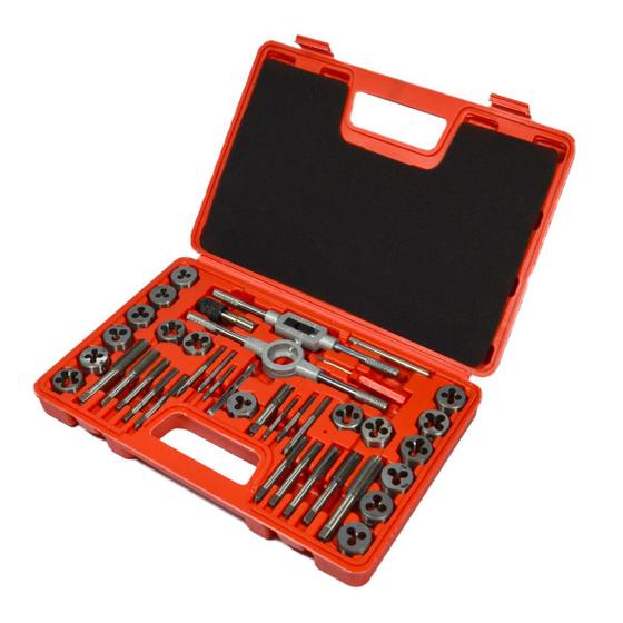 Kit Jogo Macho E Tarraxa Cossinete Rosca Interna e Externa 40 peças Aço Tungstênio Resistente Para Fazer Rosca Menor preço em Kit Jogo Macho E Tarraxa Cossinete Rosca Interna e Externa 40 peças Aço Tungstênio Resistente Para Fazer Rosca