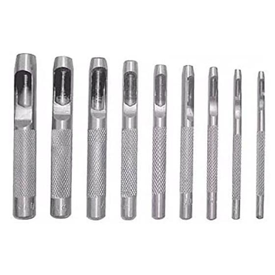 Kit Jogo Vazador Furador Couro 9 Peças Perfurador 2,5 a 10mm Starfer Menor preço em Kit Jogo Vazador Furador Couro 9 Peças Perfurador 2,5 a 10mm Starfer