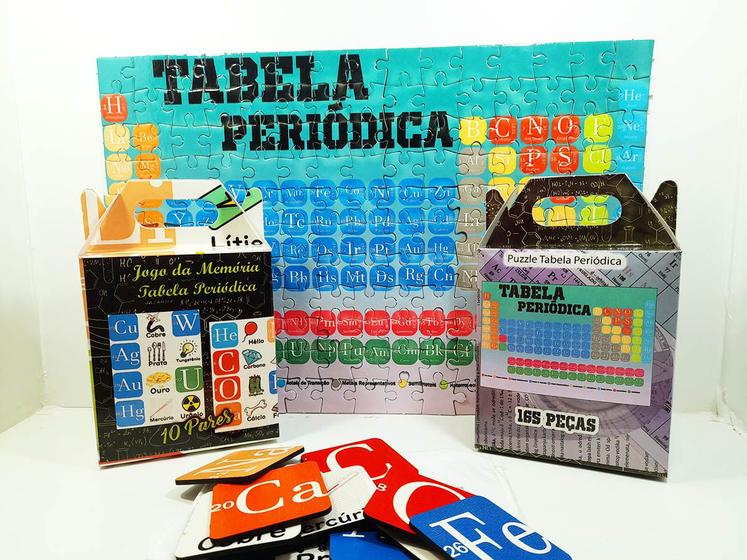 Kit Jogos Personalizados da Tabela periódica com quebra-cabeça 120 peças Menor preço em Kit Jogos Personalizados da Tabela periódica com quebra-cabeça 120 peças