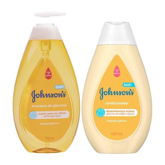 Imagem de Kit Johnson's Baby Regular: Shampoo 750ml + Condicionador 400ml