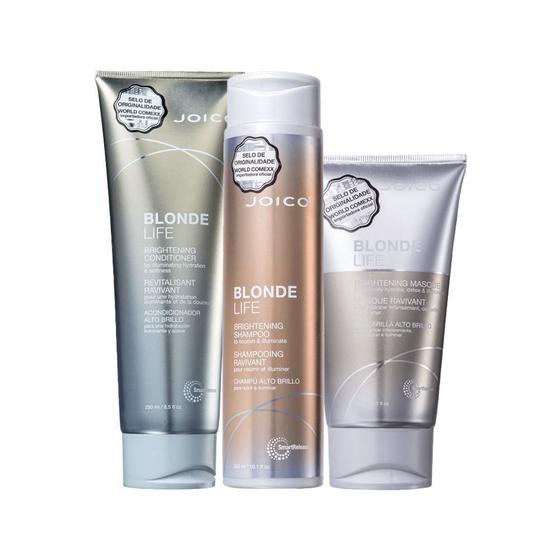 Imagem de Kit Joico Blonde Life - Sh 300ml + Cond 250ml + Másc 150ml