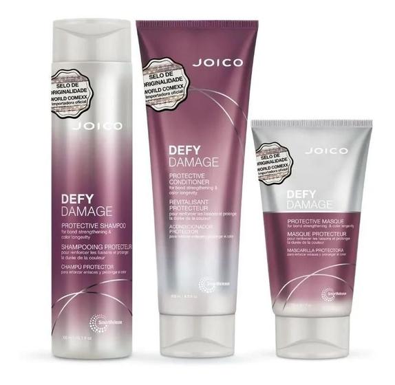 Kit Joico Defy Damage Shampoo Condicionadore Máscara Proteção Quimica Máscara Capilar