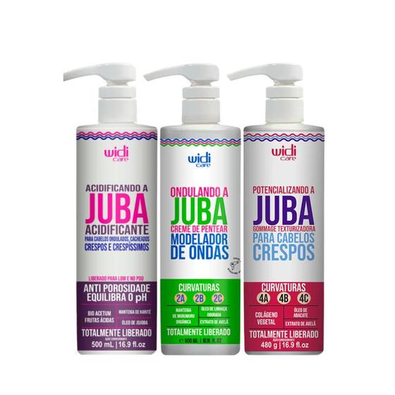 Imagem de Kit Juba Acidificante 500ml + Cpp Ondas 500ml + Gommage Texturizador 480ml
