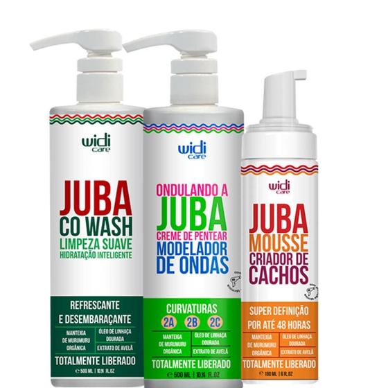 Imagem de Kit Juba Co-Wash 500ml + Cpp Ondas 500ml + Mousse Criador de Cachos 180ml