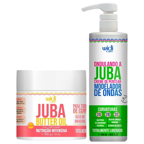 Imagem de Kit Juba Widi Care Creme Pentear Ondulando E Mascara Butter Nutrição Intensa Capilar