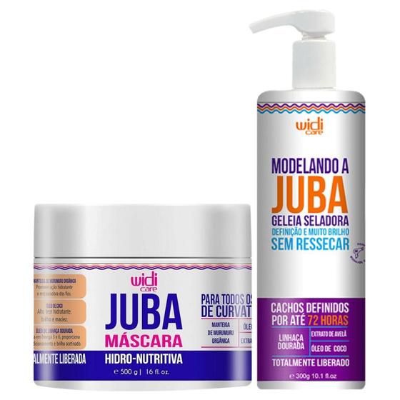 Imagem de Kit Juba Widi Care Mascara Hidro Nutrição Intensa + Geleia Seladora Modelando A Juba