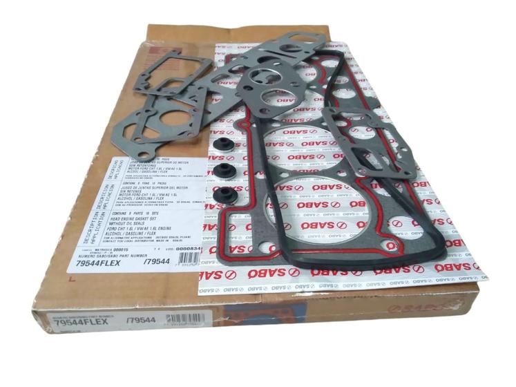 KIT JUNTA CABEÇOTE SUPERIOR FORD CORCEL 1.6 CHT Gas / Etanol 1983 a 1987 SABO 79544 Menor preço em KIT JUNTA CABEÇOTE SUPERIOR FORD CORCEL 1.6 CHT Gas / Etanol 1983 a 1987 SABO 79544