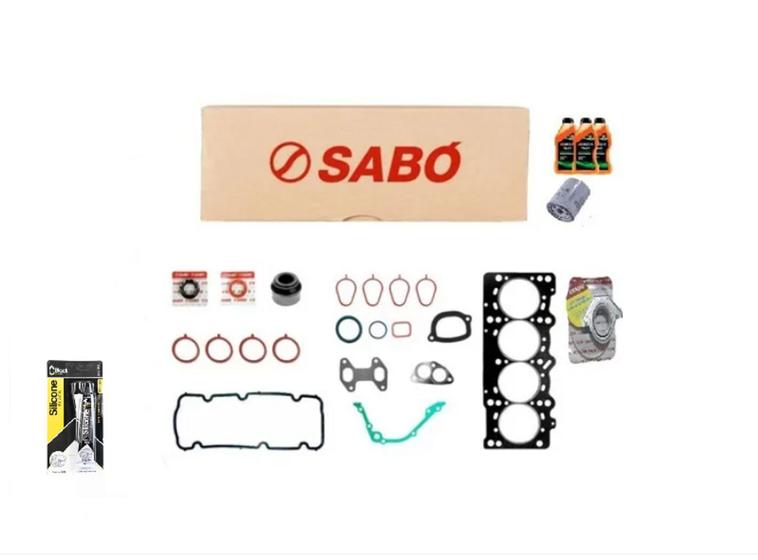 Imagem de Kit Junta Motor Uno Palio Fiorino  Fire 1.3 8v com retentor oleo filtro silicone