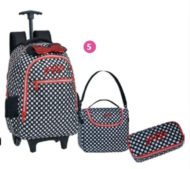 Kit Juvenil Yepp Poliéster 3 Peças Com Rodas - Vermelho Menor preço em Kit Juvenil Yepp Poliéster 3 Peças Com Rodas - Vermelho