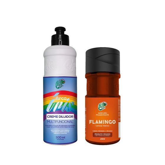 Kit Kamaleão Color - Flamingo e Creme Diluidor 300ml - Coloração de ...
