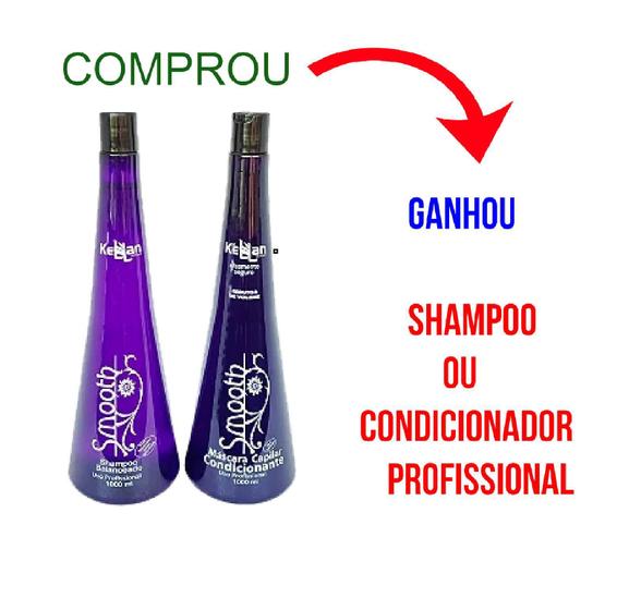 Imagem de Kit Kellan Smooth Shampoo E Ativo Matizador + Super