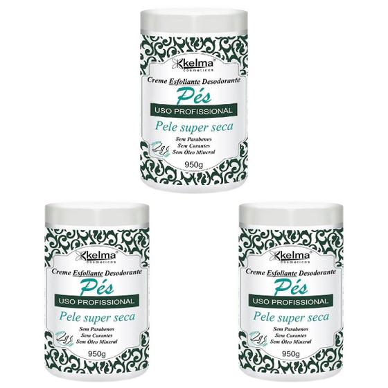 Imagem de Kit Kelma Com 3 Cremes Esfoliantes 960g