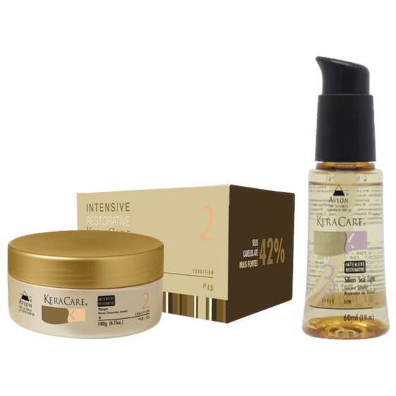 Imagem de Kit Keracare Intensive Restorative 1 Máscara 180g 1 Óleo 60ml Avlon