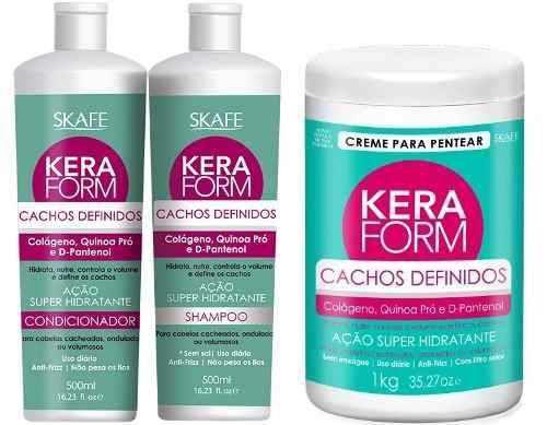 Imagem de Kit Keraform Skafe Cachos Definidos 3 Produtos