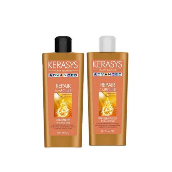 Kit Kerasys Advanced Ampoule Repair Shampoo e Tratm. 180ml Corpo e