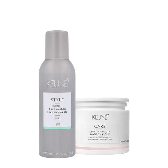 Imagem de Kit Keune Care Keratin Smooth Máscara e Style Dry Nº11 (2 produtos)