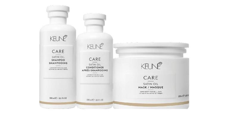 Imagem de Kit Keune Care Satin Oil Sh 300Ml + Cond 250Ml+ Másc 200Ml