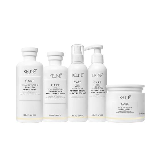 Imagem de Kit Keune Care Vital Nutrition Shampoo Condicionador Máscara Thermal Protein (5 produtos)