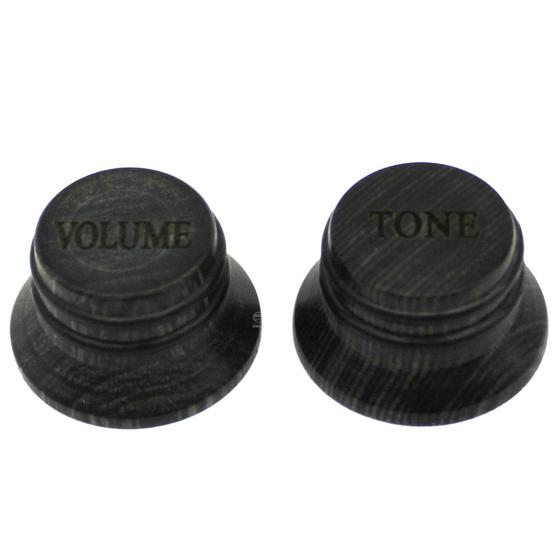 Imagem de KIt Knob 1 VOLUME 1 TONE Madeira fosco Hardwood guitarra HBK