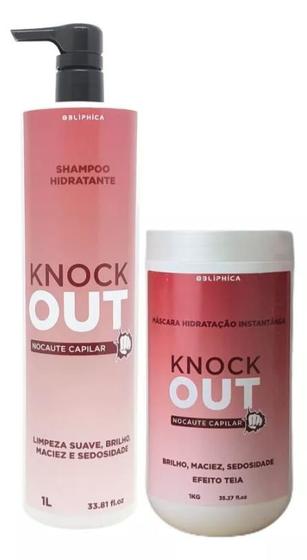 Imagem de Kit Knockout Ultra Hidratante Efeito Teia Kaedo 2x1lt