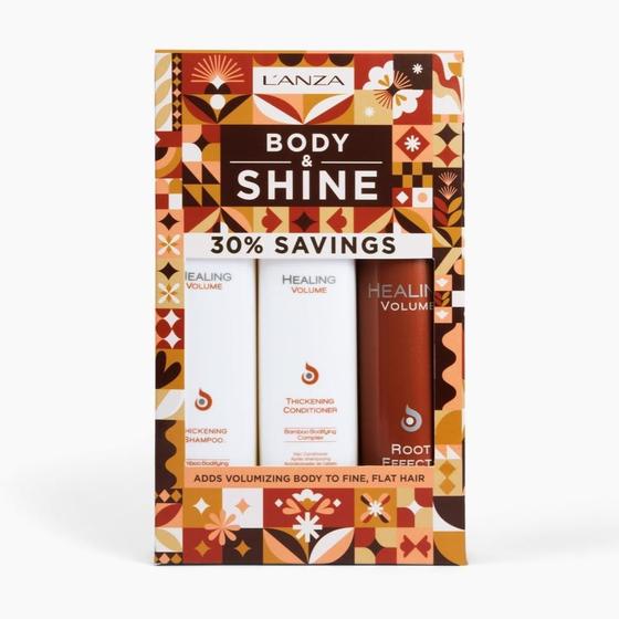 Imagem de Kit L'ANZA Healing Volume: Shampoo e Condicionador para Cabelos Finos