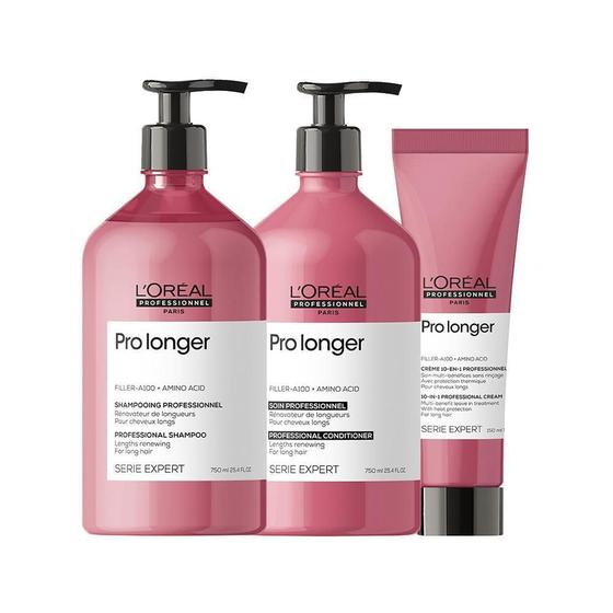 Imagem de Kit L'Oréal Pro Serie Exp Pro Longer - Sh E Cond E Leave-In