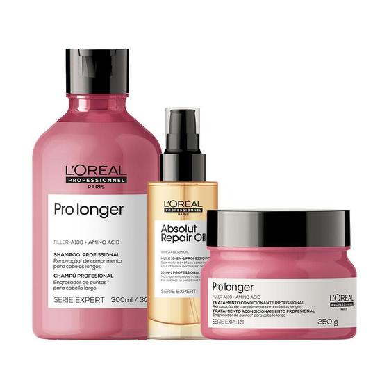 Imagem de Kit L'Oréal Pro Serie Exp Pro Longer - Sh E Másc E Óleo