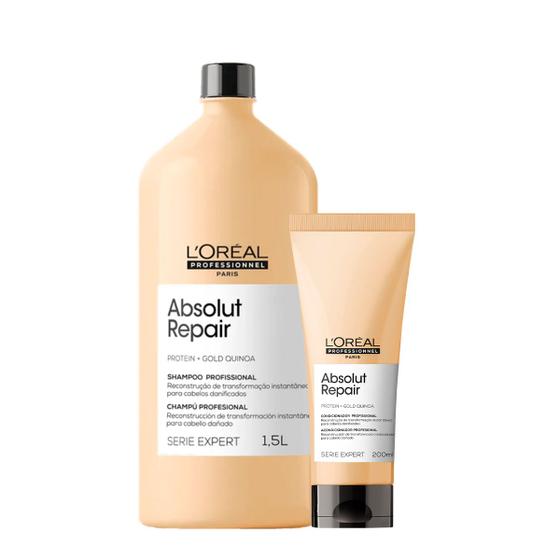 Imagem de Kit L'Oréal Professionnel Absolut Repair Gold Quinoa Protein Duo (2 produtos)