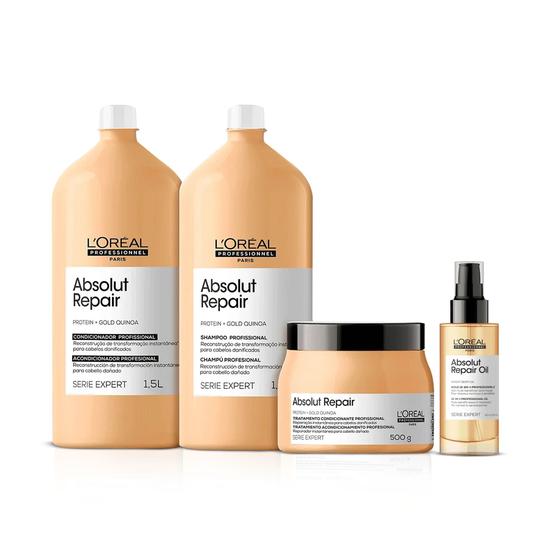 Imagem de Kit L'Oréal Professionnel Absolut Repair Protein + Gold Quinoa