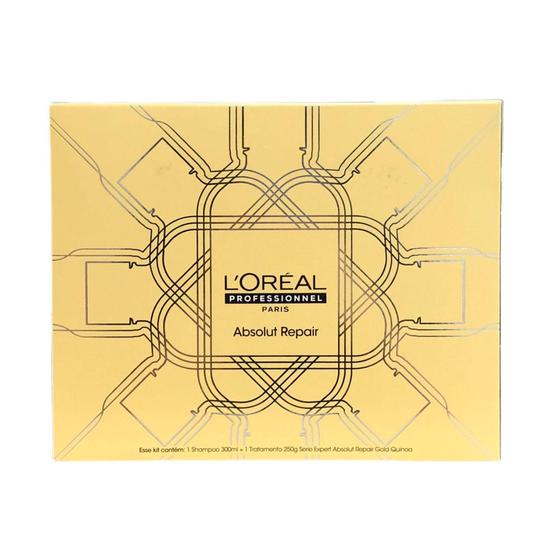 Kit L'Oréal Professionnel Serie Expert Absolut Repair Box Duo - Shampoo 300ml + Máscara 250g Menor preço em Kit L'Oréal Professionnel Serie Expert Absolut Repair Box Duo - Shampoo 300ml + Máscara 250g