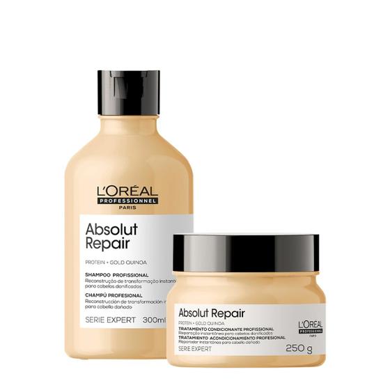 Imagem de Kit L'Oréal Professionnel Serie Expert Absolut Repair Shampoo e Máscara P (2 produtos)