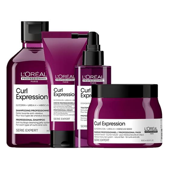 Imagem de Kit L'Oreál Professionnel Serie Expert Curl Expression com Leave-in Long Lasting 200 ml + 3 Produtos