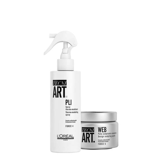 Imagem de Kit L'Oréal Professionnel Tecni Art Web e Tecni Art Pli Spray Finalizador (2 produtos)