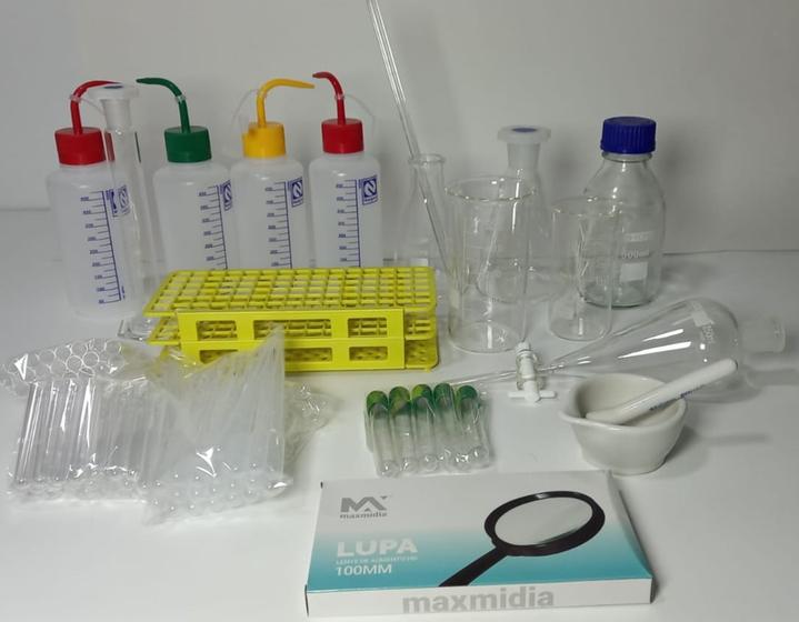 Imagem de Kit Lab 4 -  Vidraria Laboratórios Com 14 Itens  111 (peças)