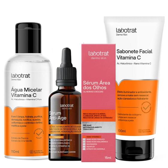 Kit Labotrat Vitamina C - Sabonete Facial 100ml + Água Micelar 110ml ...