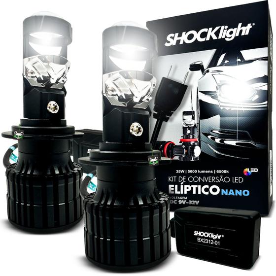 Imagem de Kit Lâmpada Conversão Led Nano Projetor Elíptico 5000l H7