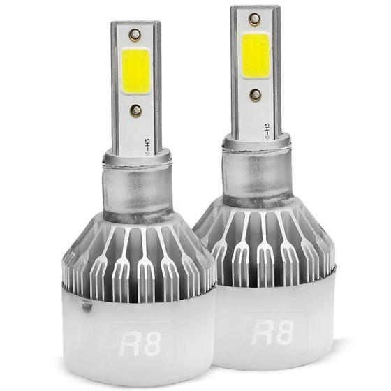 Imagem de Kit Lâmpada de Led H3 6500k R8 3000 Lumens 50w