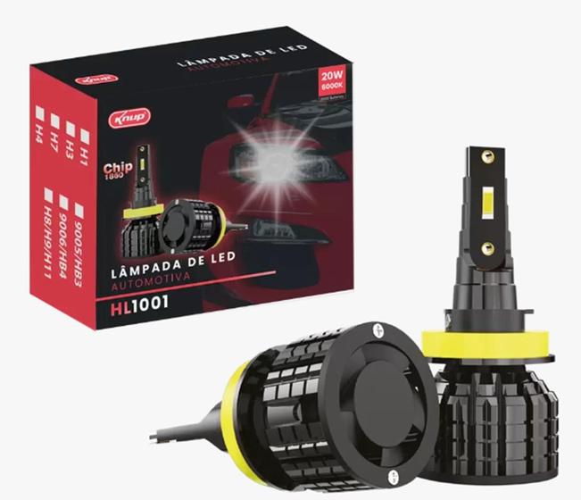 Imagem de Kit Lâmpada LED Automotiva Ultra Branca 4000 Lumens H7 KP-HL1001 - Knup