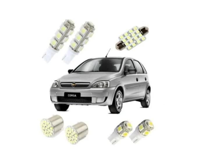 Imagem de Kit Lampada Led Chevrolet Gm Corsa Joy Maxx Teto Placa Ré