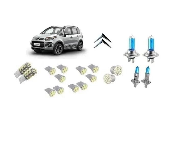 Imagem de Kit Lâmpada Led Citroen Aircross Pingo Smd Super Branca